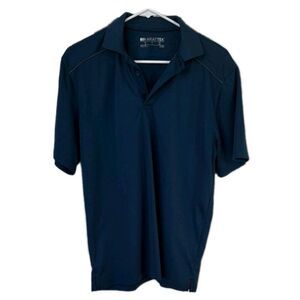 Ariat Tek Mens Polo Shirt Size S Blue Short Sleeve Performance T-Shirt